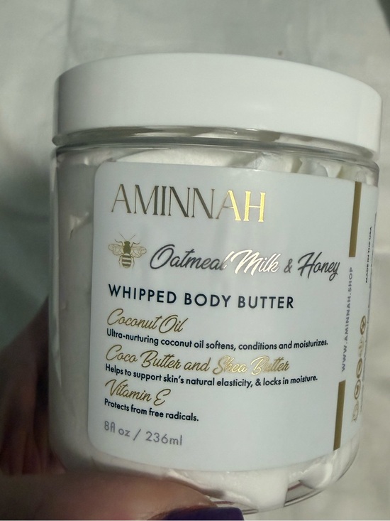 Aminnah Other - Aminnah Oatmeal Milk & Honey Whipped Body Butter! NEW